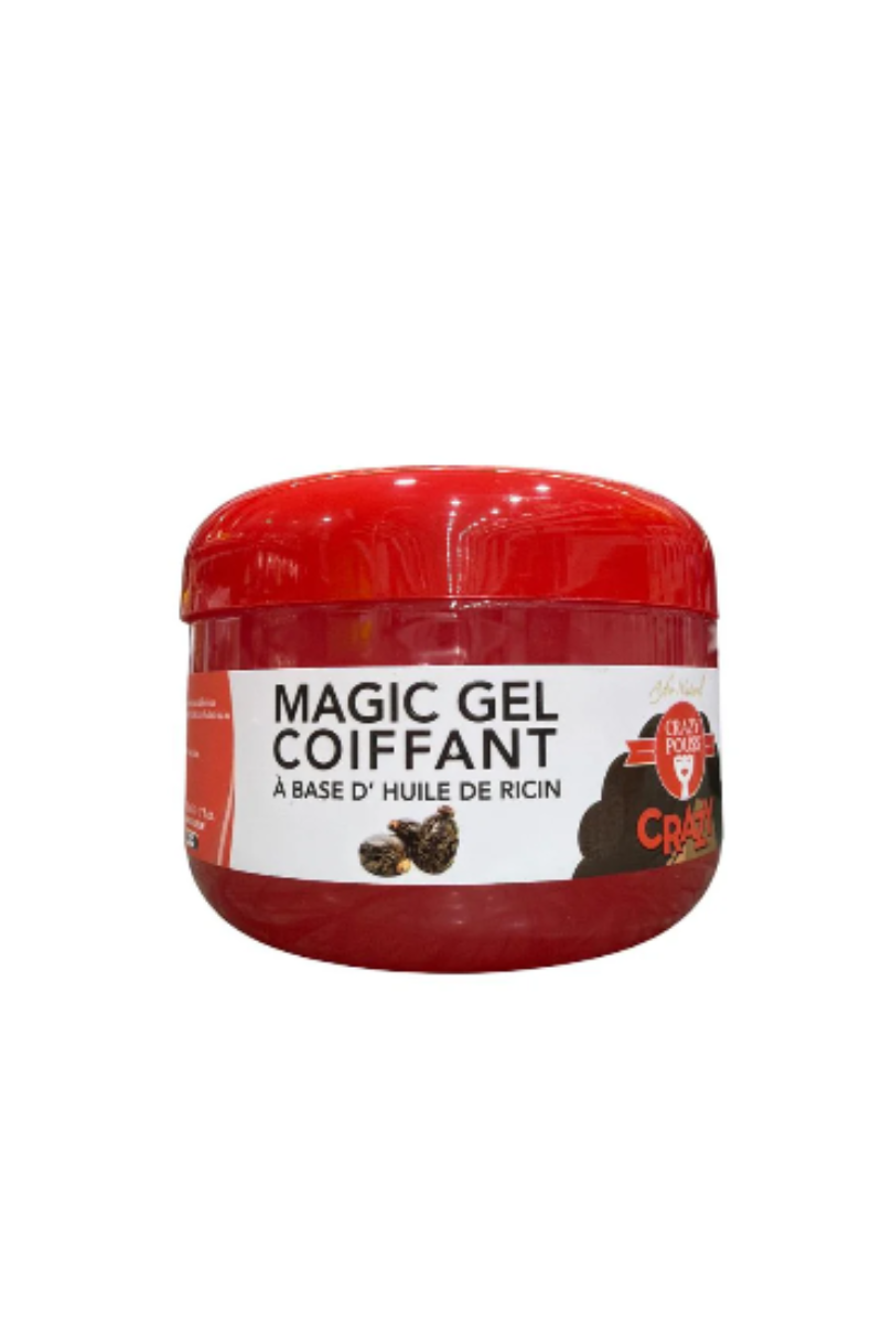 CRAZY POUSS – Magic Gel Coiffant à base d’Huile de Ricin