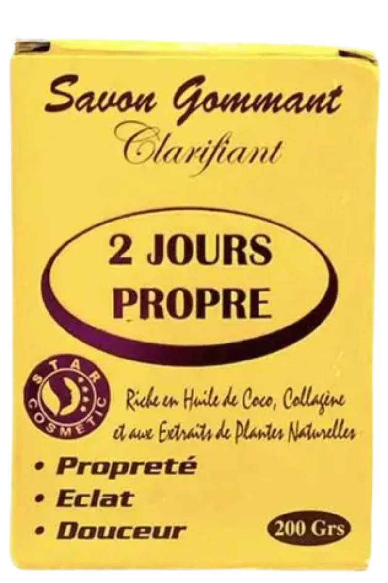2 JOURS PROPRE Savon Gommant Clarifiant