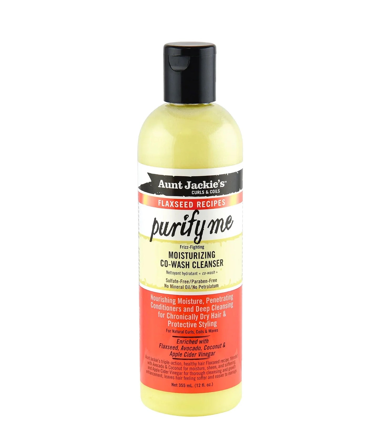 AUNT JACKIE'S - Purify me (355ml) | Nettoyant hydratant co-wash
