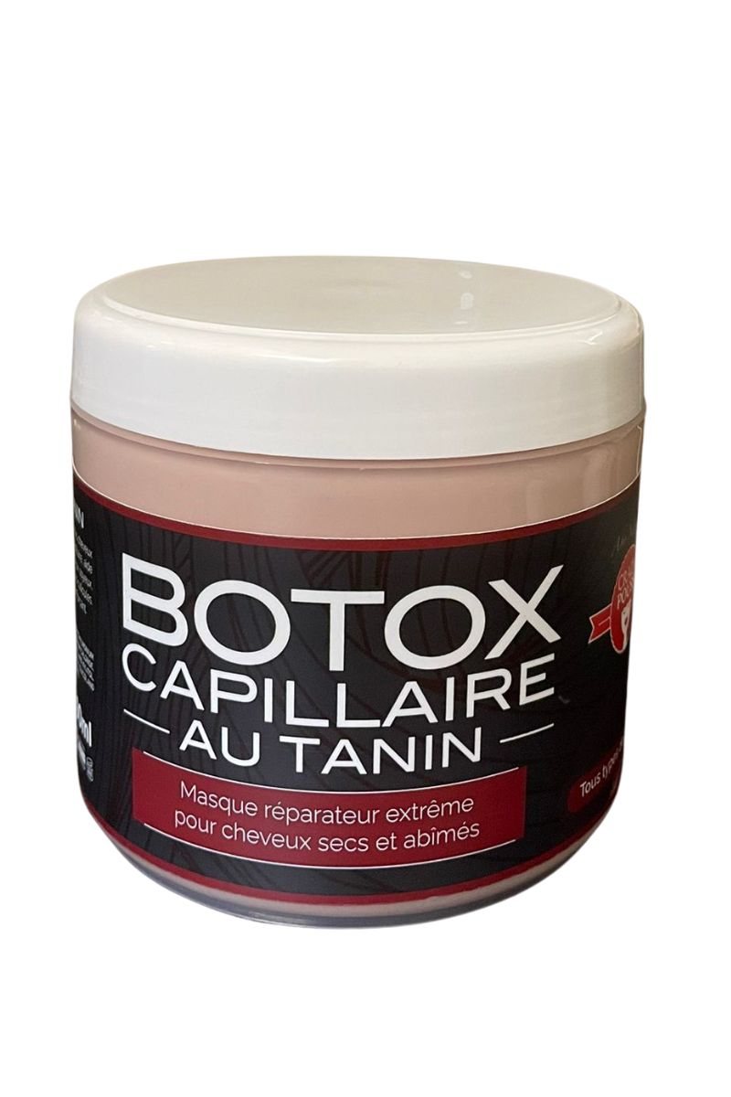 - Masque Botox Capillaire
- Masque réparateur au tanin
- Soin capillaire réparateur
- Masque hydratant cheveux
- Réparation extrême cheveux