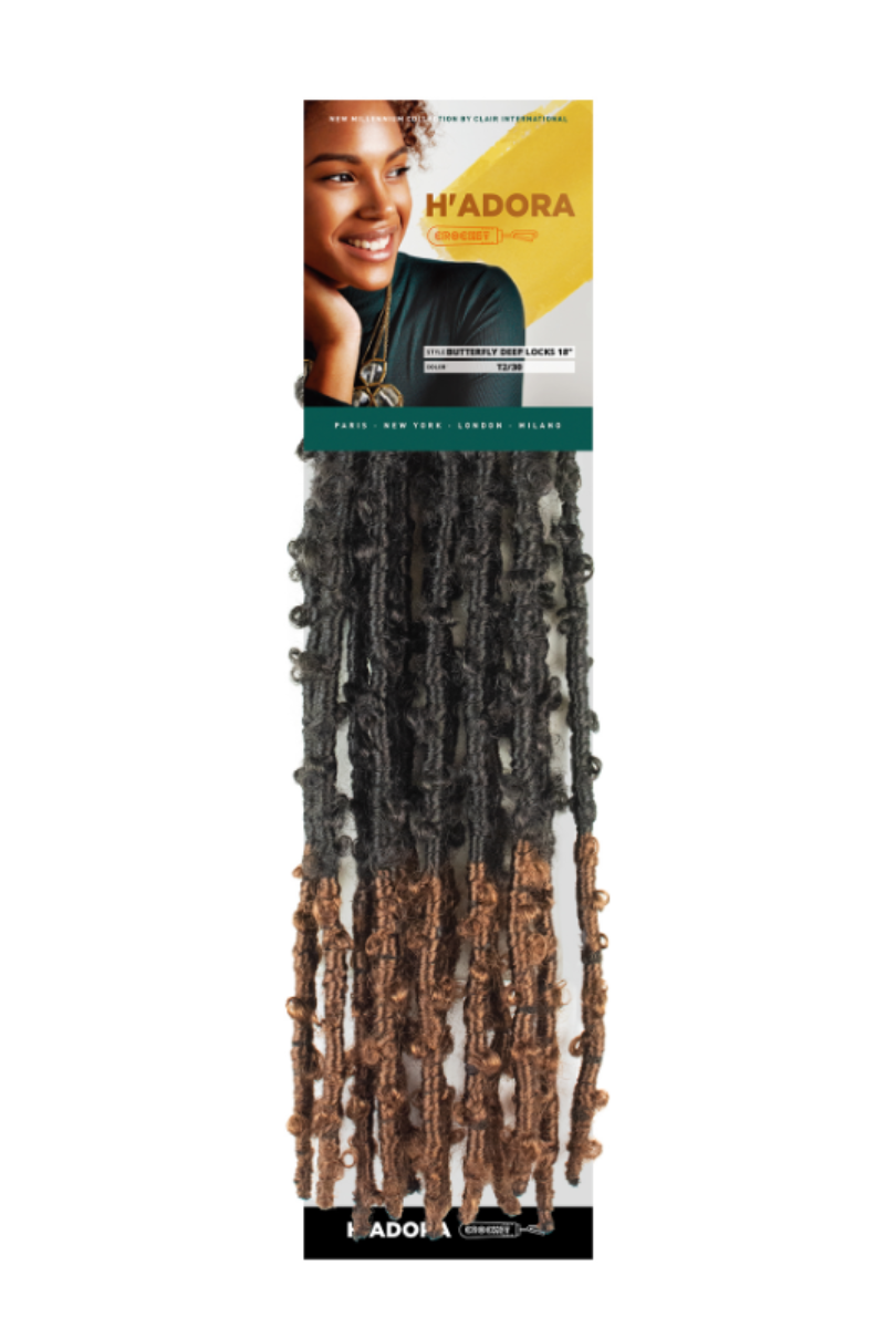 H'ADORA BUTTERFLY DEEP LOCKS 18"