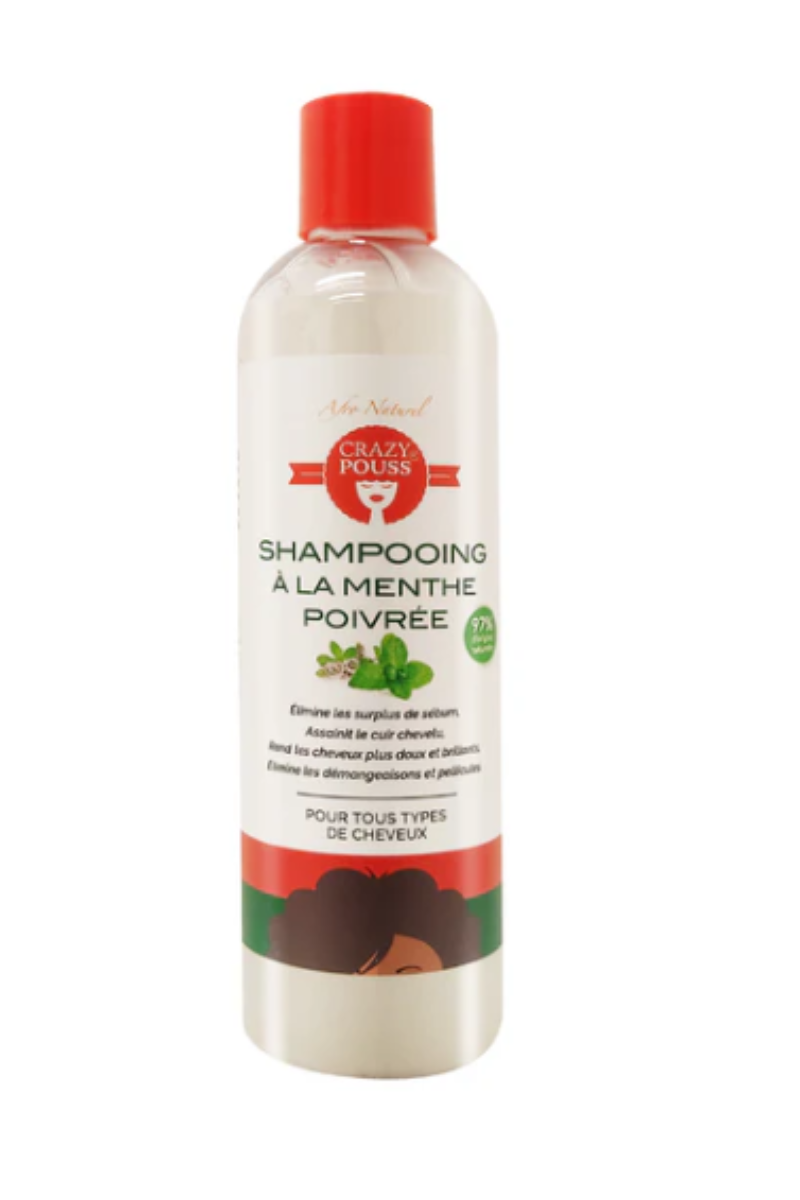AFRO NATUREL CRAZY POUSS Shampoo à la Menthe Poivrée 300 ml