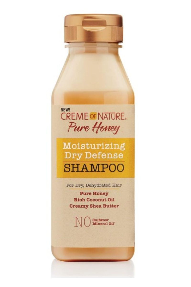 CREME OF NATURE PURE HONEY Moisturizing Dry Defense Shampoo 12 oz