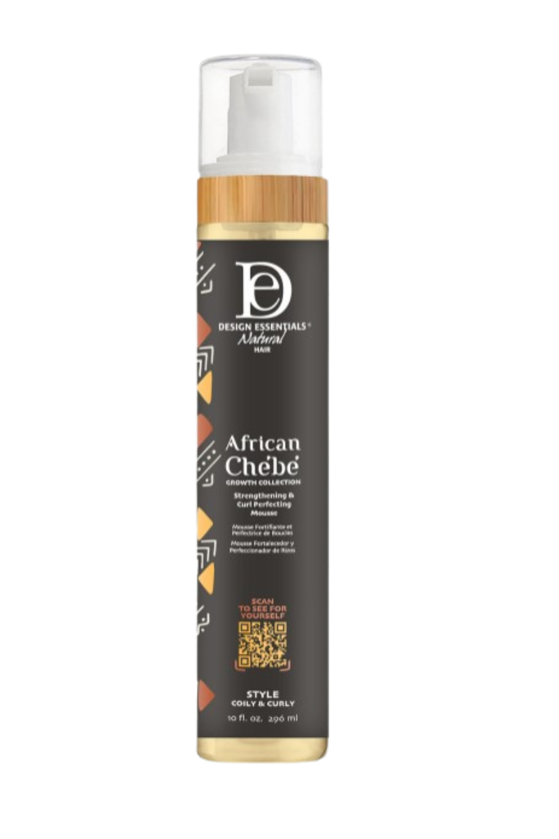 DESIGN ESSENTIALS African Chébé Strengthening & Curl Perfecting Mousse 296ml
