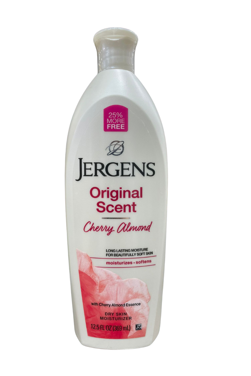 - Lait hydratant JERGENS aux amandes et cerise 369ml
- JERGENS lotion corps parfum cerise amande 369ml
- Hydratant corporel JERGENS Cherry Almond 369ml
- Soin hydratant JERGENS aux extraits de cerise et d’amande
- Lotion nourrissante JERGENS Cherry Almond peau douce 369ml
