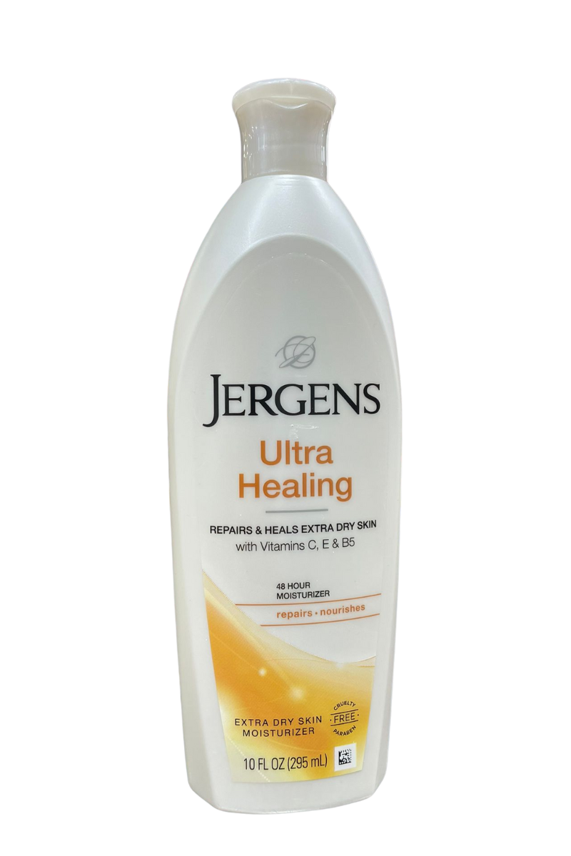 - Lotion JERGENS Ultra Healing 295ml
- Hydratant intense JERGENS Ultra Healing pour peau sèche
- Soin réparateur JERGENS Ultra Healing 295ml
- JERGENS lotion réparatrice ultra hydratante 295ml
- Crème corporelle JERGENS Ultra Healing format 295ml