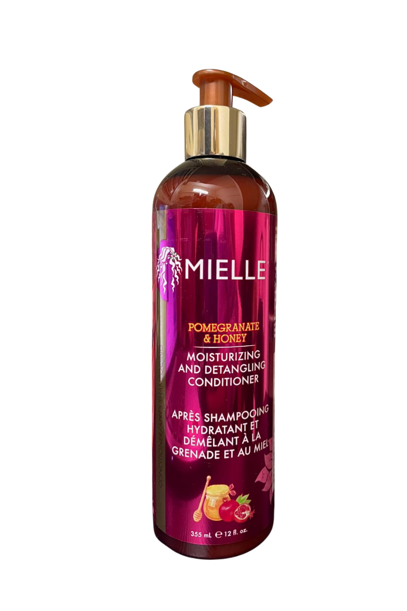 - Mielle Pomegranate & Honey Conditioner 355ml
- Mielle hydrating conditioner for natural hair
- Mielle Pomegranate & Honey hair conditioner bottle
- Mielle nourishing conditioner with pomegranate and honey
- Mielle moisturizing conditioner 355ml