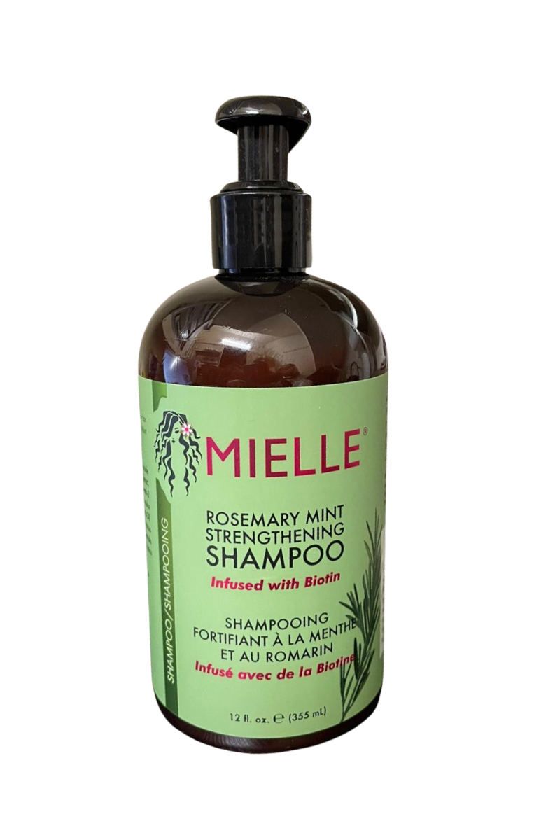 - MIELLE Rosemary Mint Strengthening Shampoo
- Shampooing fortifiant romarin menthe
- Shampooing revitalisant cheveux fragiles
- Soin capillaire MIELLE
- Shampooing cheveux abîmés