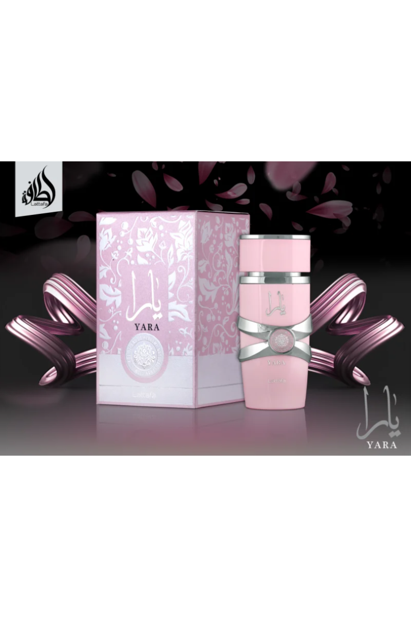 - Flacon de parfum Lattafa Yara élégant
- Parfum Lattafa Yara pour femme
- Eau de Parfum Yara par Lattafa 100ml
- Bouteille parfumée Lattafa Yara rose
- Fragrance orientale féminine Lattafa Yara
