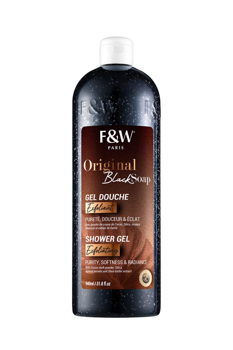 FAIR & WHITE  Black Soap Gel Douche 940ml