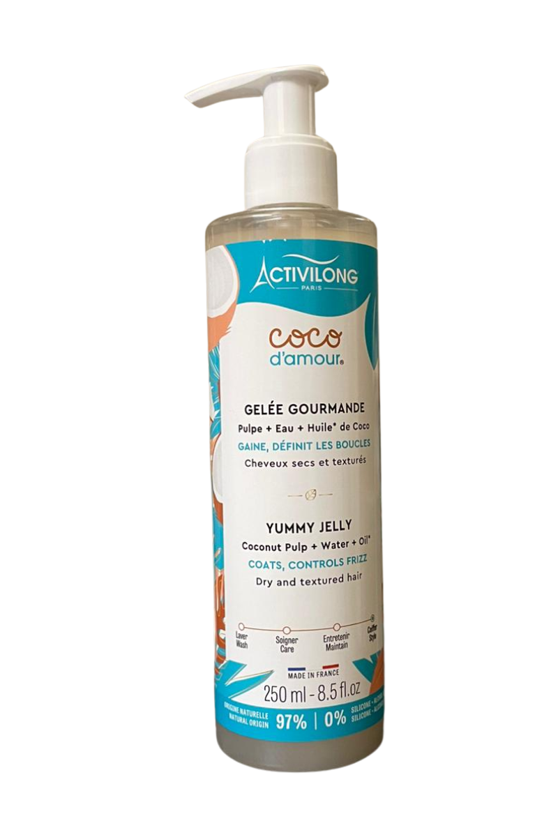 - Activilong Coco d’Amour hair gel  
- Activilong moisturizing gelée 250ml  
- Activilong coconut hair gel treatment  
- Activilong Coco d’Amour styling gel  
- Activilong hydrating gel for hair