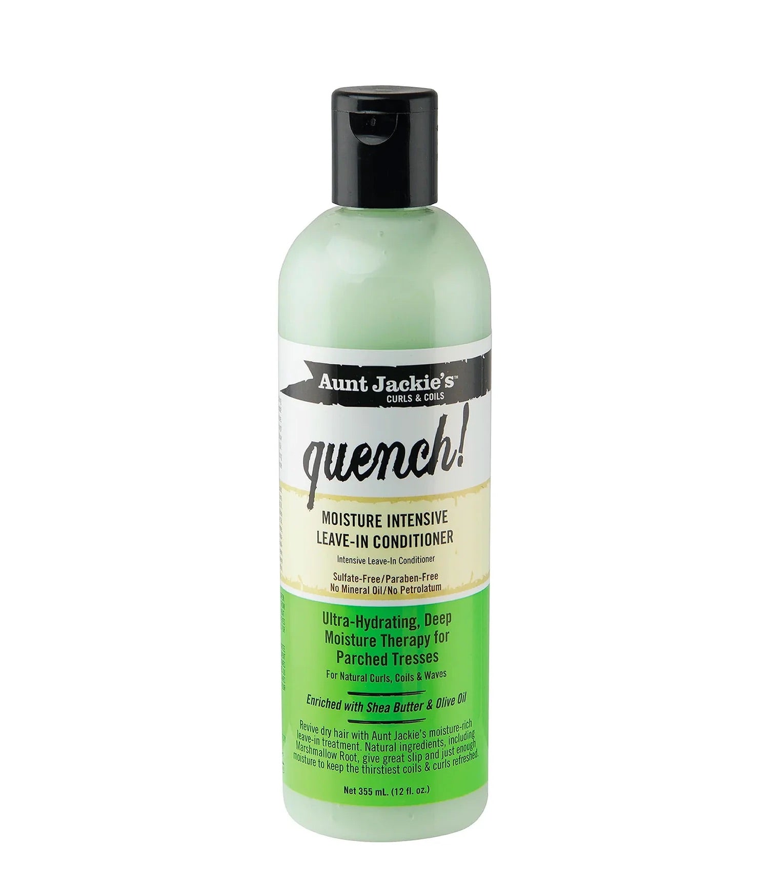 aunt jackie's leave in conditioner
Aunt Jackie's Quench 355ml  
Revitalisant sans rinçage hydratant  
Leave-in hydratant cheveux secs  
Quench soin hydratant boucles  
Hydratant cheveux Aunt Jackie's