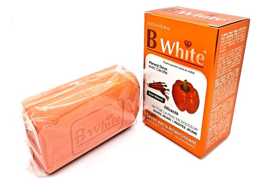 B WHITE Piment Doux avec Carotte Savon Extra Éclaircissant 200 g