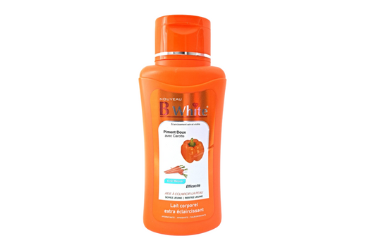 B WHITE Piment Doux avec Carotte Lightening Face and Body Cream 500 ml