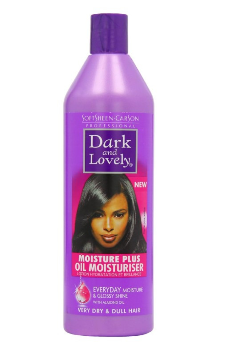 DARK AND LOVELY Total Repair 5 Oil Moisturizer 250 ml  
Hydrating oil moisturizer  
Repairs and nourishes damaged hair  
Helps reduce breakage and split ends  
Leaves hair soft, smooth, and manageable