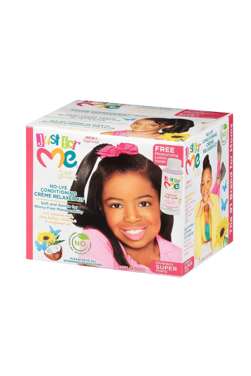 JUST FOR ME No Lye Conditioning Crème Relaxer Kit