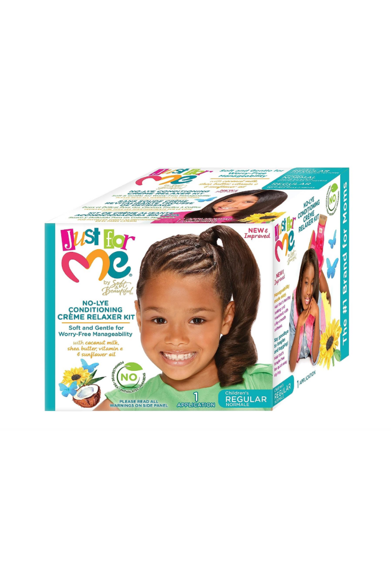 JUST FOR ME No Lye Conditioning Crème Relaxer Kit