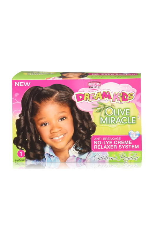 AFRICAN PRIDE Dream Kids Olive Miracle Anti Breakage No Lye Creme Relaxer System