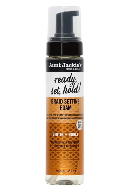 AUNT JACKIE'S Curls and Coils Ready, Set, Hold! Braid Setting Foam 251ml