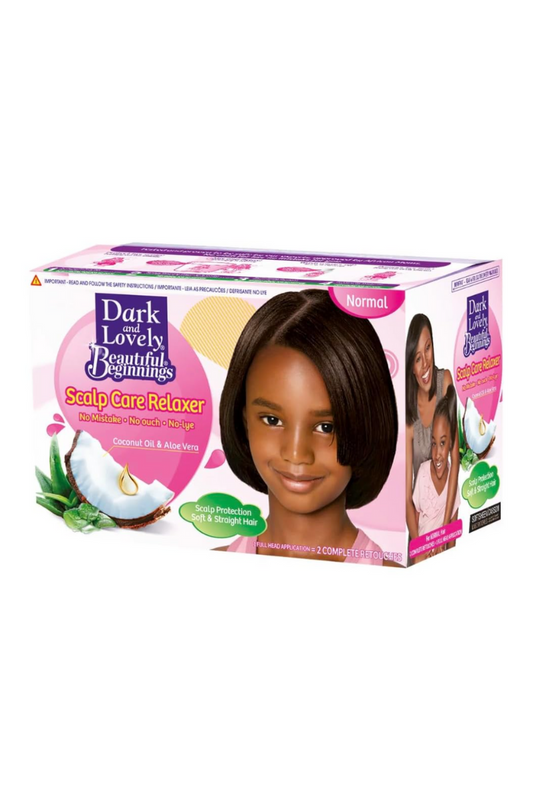 DARK AND LOVELY BEAUTIFUL BEGINNINGS Scalp Care Relaxer Normal to Coarse Hair