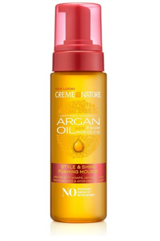 argan oil mousse
mousse with argan oil
creme of nature mousse