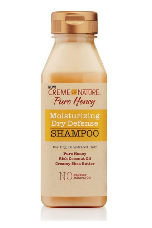 CREME OF NATURE PURE HONEY Moisturizing Dry Defense Shampoo 12 oz