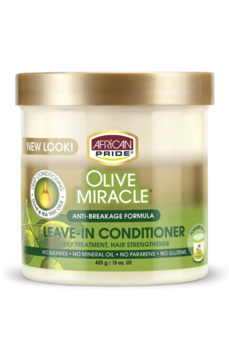 AFRICAN PRIDE OLIVE MIRACLE Leave-In Conditioner 15 oz