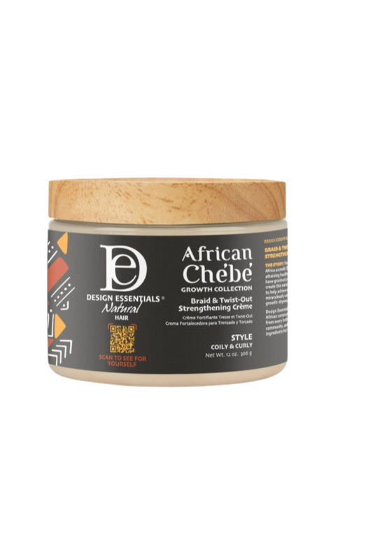 DESIGN ESSENTIALS African Chébé Braid & Twist-out Strengthening Créam 306g