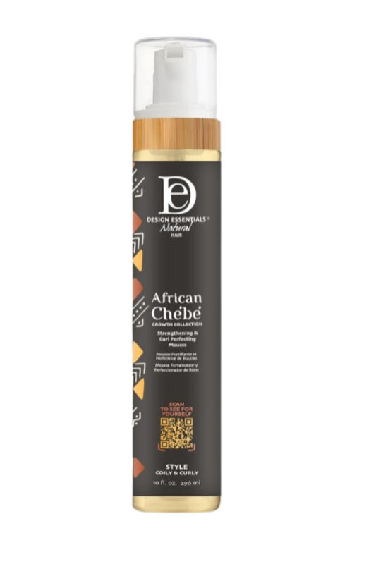 DESIGN ESSENTIALS African Chébé Strengthening & Curl Perfecting Mousse 296ml