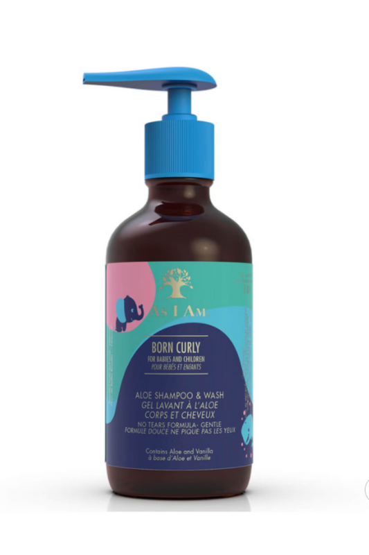 AS I AM Born Curly Aloe Shampoo & Wash 240ml