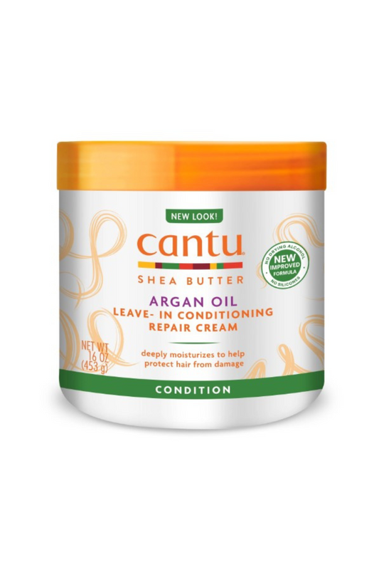 CANTU SHEA BUTTER ARGAN OIL Leave In Conditioning Repair Cream 16 oz / 453 g
