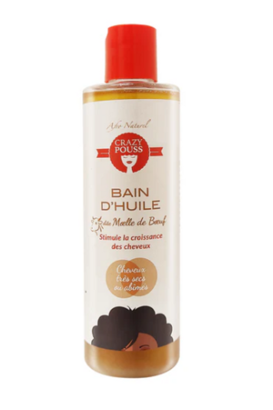 AFRO NATUREL CRAZY POUSS Moelle de Bœuf Bain d'Huile 250 ml