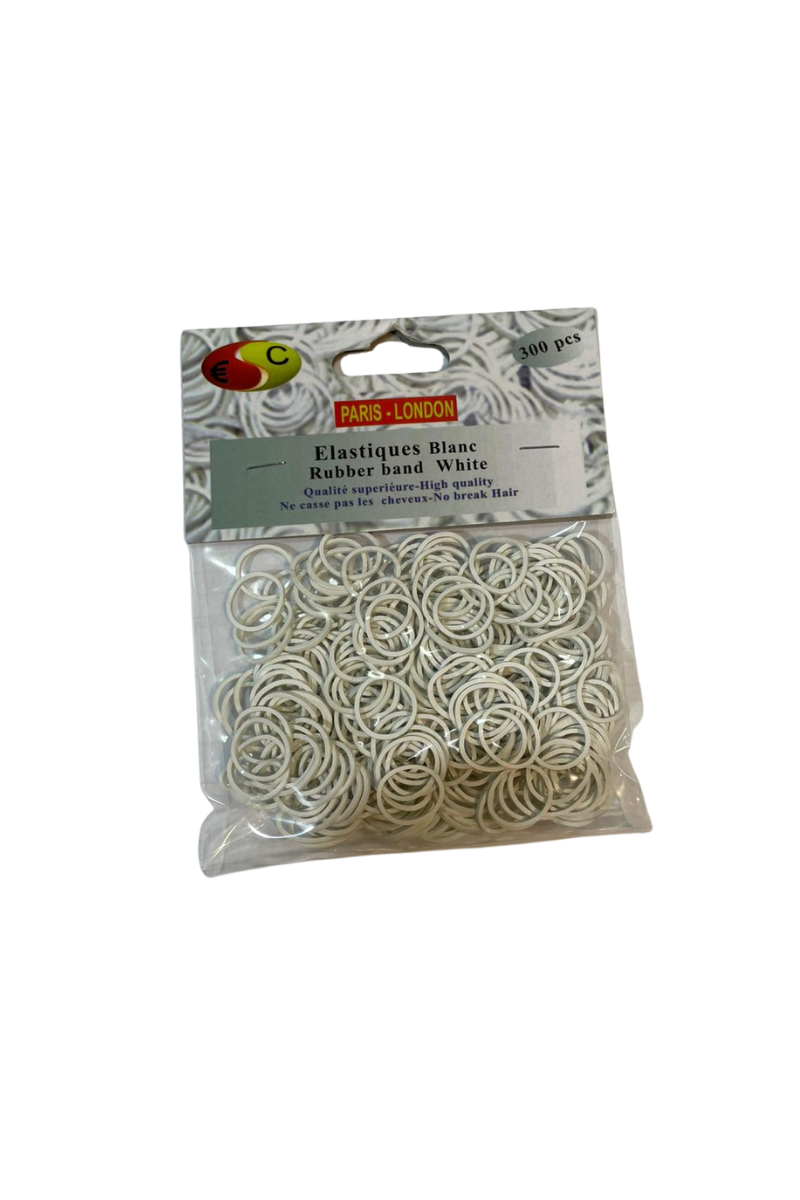 - Elastiques cheveux solides blancs 300 pièces  
- Lot de 300 élastiques cheveux blancs résistants  
- Elastiques cheveux blancs solides en grande quantité  
- Accessoires cheveux élastiques blancs 300 pcs  
- Elastiques cheveux blancs solides pour coiffure