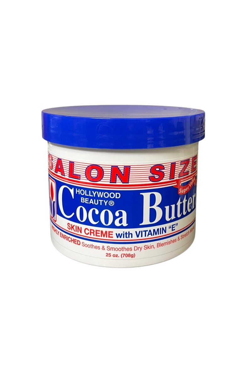 - Crème hydratante HOLLYWOOD BEAUTY au beurre de cacao 708g  
- HOLLYWOOD BEAUTY Cocoa Butter soin corps et visage  
- Beurre de cacao réparateur peau sèche HOLLYWOOD BEAUTY  
- Grand format beurre de cacao HOLLYWOOD BEAUTY  
- Soin nourrissant HOLLYWOOD BEAUTY 708g
