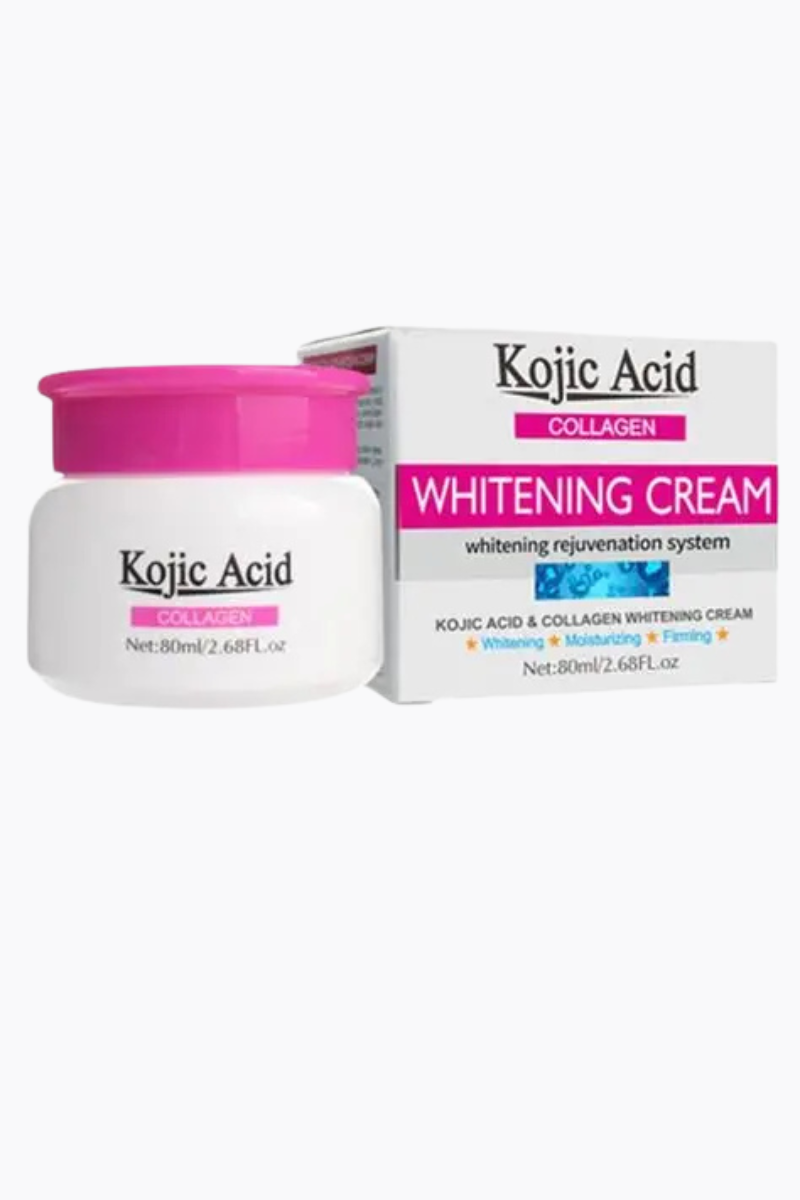 - KOJIC Acid Collagen Whitening Cream for brighter skin  
- KOJIC Acid Collagen skin lightening cream jar  
- KOJIC Acid Collagen facial whitening moisturizer  
- KOJIC Acid Collagen brightening cream product image  
- KOJIC Acid Collagen cream for even skin tone