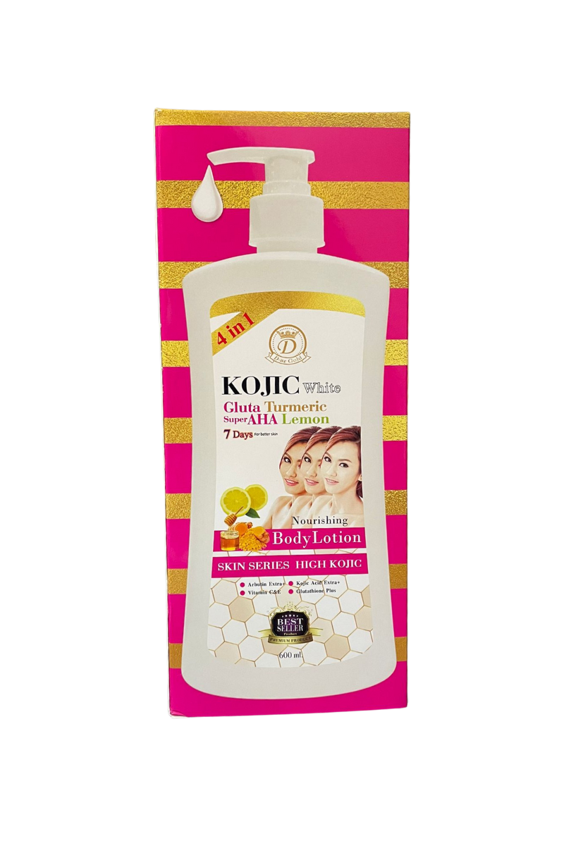 - Kojic White Body Lotion 4 en 1 hydrating cream  
- Kojic White 4 in 1 body lotion for brightening  
- Kojic White moisturizing and whitening body lotion  
- Kojic White Body Lotion 4 en 1 skin care product  
- Kojic White Body Lotion 4 en 1 nourishing lotion