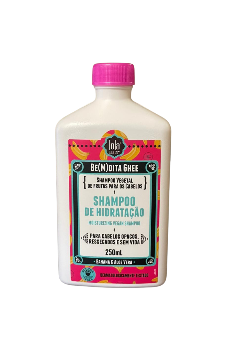 - Shampooing hydratant LOLA Be(M)dita Ghee 250ml  
- Shampooing nourrissant LOLA Be(M)dita 250ml  
- Shampooing naturel LOLA Be(M)dita au ghee  
- Shampooing hydratant cheveux secs LOLA 250ml  
- Shampooing douceur LOLA Be(M)dita 250ml