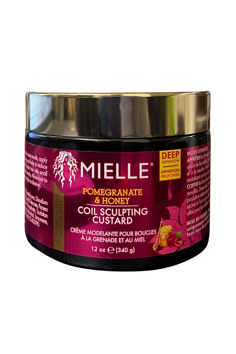 - Mielle Coil Sculpting Custard 340g  
- Mielle Curl Custard for defined coils  
- Mielle styling custard for natural hair  
- Mielle Coil Sculpting Hair Custard jar  
- Mielle hair custard for coil definition