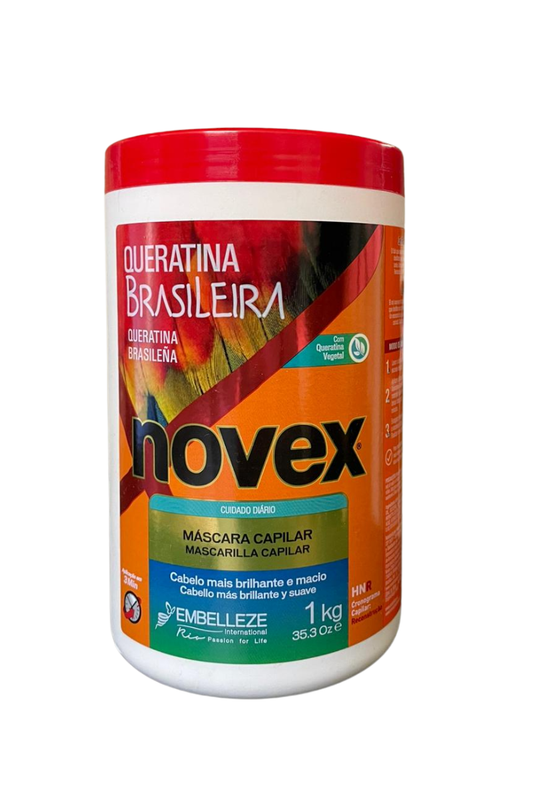 - Novex Brazilian Keratin Hair Masque 1kg  
- Deep conditioning keratin hair mask Novex  
- Novex hair treatment masque with keratin  
- Novex Brazilian Keratin Mask for smooth hair  
- Intensive keratin hair mask Novex 1kg