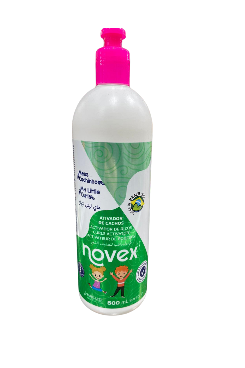 - Activateur de boucles NOVEX KIDS 500ml  
- Soin boucles enfants NOVEX KIDS  
- Crème activateur de boucles pour enfants NOVEX  
- NOVEX KIDS cheveux bouclés 500ml  
- Produits capillaires enfants NOVEX activateur boucles  
