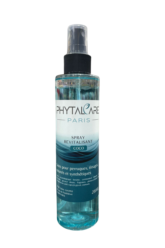 - Spray revitalisant PHYTALCARE à la noix de coco 200ml  
- Soin hydratant sans rinçage PHYTALCARE coco  
- Brume capillaire nourrissante PHYTALCARE coco  
- Spray cheveux secs à la noix de coco PHYTALCARE  
- PHYTALCARE soin capillaire revitalisant coco