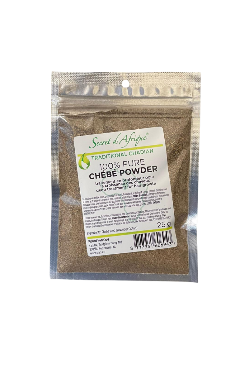 - Poudre Chebe 100% pure Secret d’Afrique  
- Chebe poudre naturelle pour cheveux 100g  
- Poudre capillaire Chebe pure Secret d’Afrique  
- Secret d’Afrique Chebe poudre 100% naturelle  
- Chebe poudre africaine pure pour soin cheveux  
