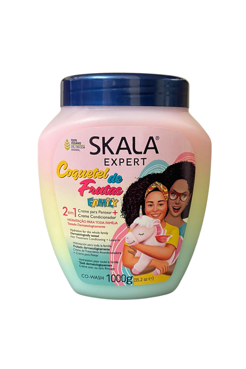 - SKALA Coquetel de Frutas 2 en 1  
- Shampooing et après-shampoing familial Skala  
- Soin capillaire aux fruits Skala Expert  
- Produit 2 en 1 hydratant pour cheveux  
- Skala Expert Coquetel pour toute la famille