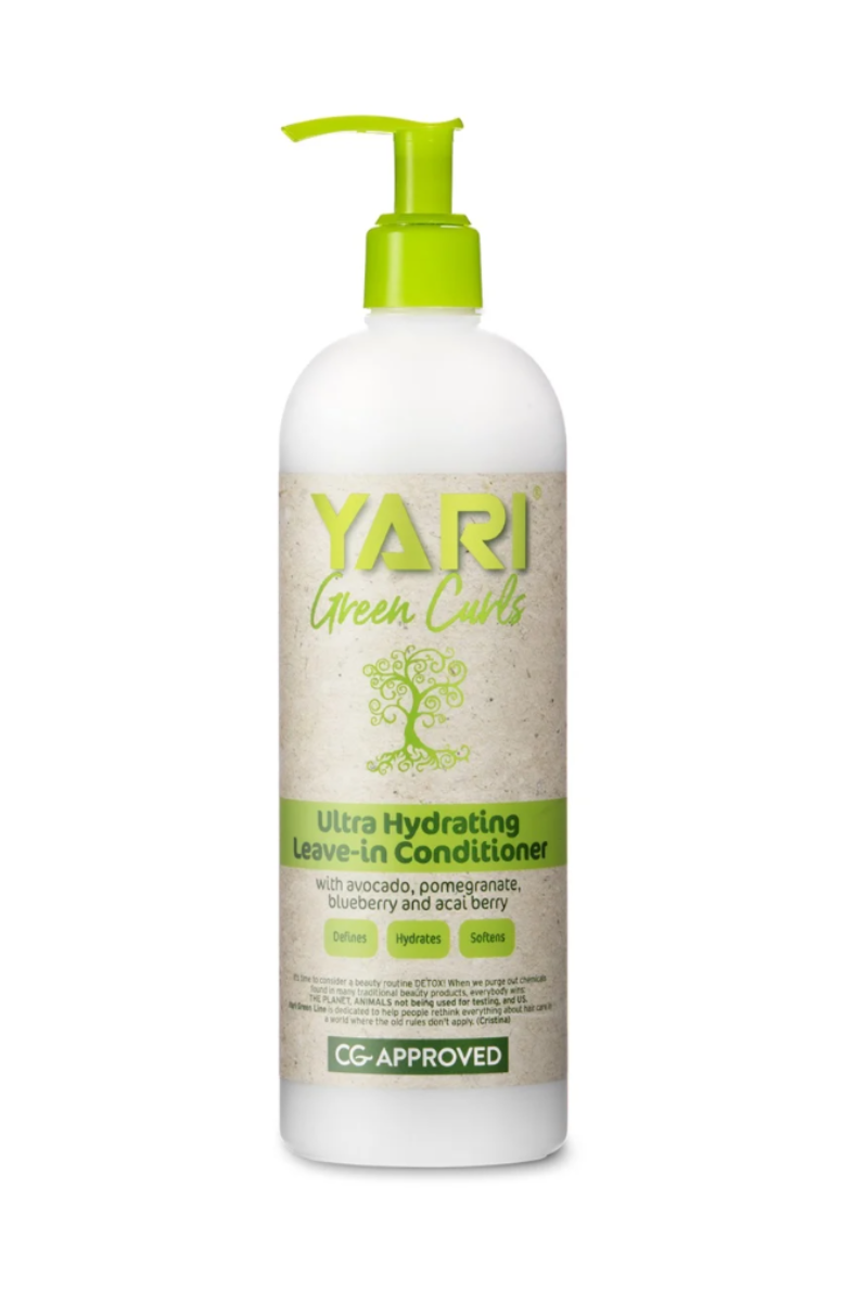 YARI Green Curls Hydrating Leave-In Conditioner 500ml  
Moisturizes and detangles curls  
Lightweight formula for easy styling  
Enhances natural curl definition  
YARI Green Curls leave-in conditioner